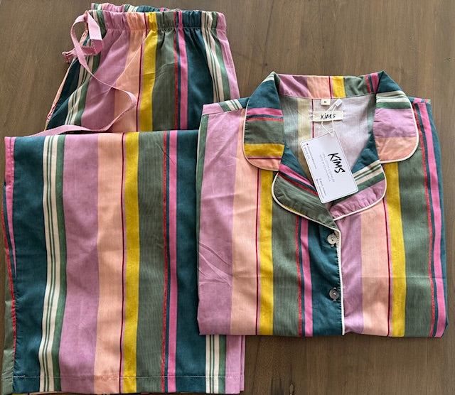 Funky striped Pj set