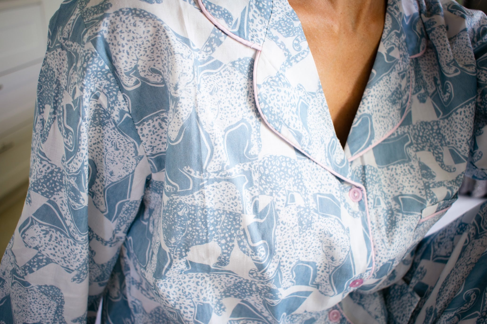 Blue safari print