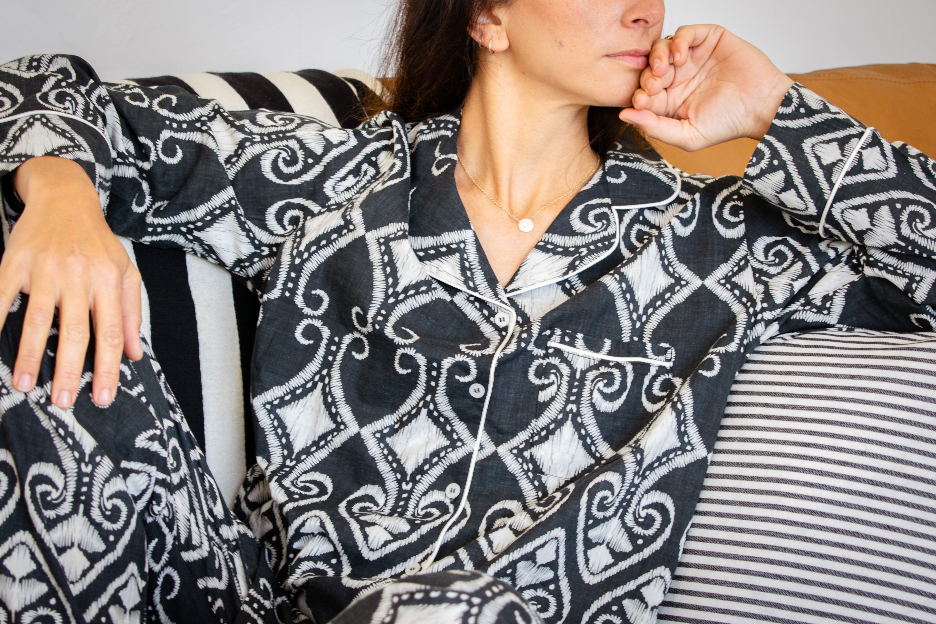 Black abstract print